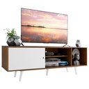 Ver imagem 2 de Rack Madesa Dubai para TV até 65 Polegadas com Pés Rustic/Branco 6E09 Cor:Rustic/Branco/Branco