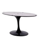 Ver imagem 2 de Base de Mesa de Jantar Saarinen Oval Para Tampo de 235x122 Cm Preta Modelar Art Moveis