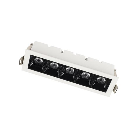 Luminária de Teto Spot Branco e Preto Led Taschibra Luz Pontual Arch Embutir 10w 2700k - Preto e Bra