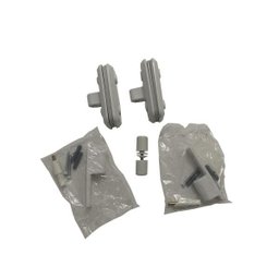 Kit 5 dobradiça para box conjunto 2 dobradiças e puxador - 2