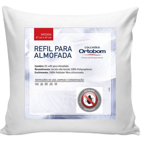 Enchimento Recheio Almofadas Refil 47x47cm
