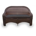 Ver imagem 2 de Conjunto de Sofá Fibra Sintética Karibe - 1 Sofá 2L + 2 Poltronas + 1 Mesa Centro - Tecido Duna Pret