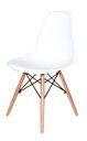 Ver imagem 3 de Kit com 6 Cadeiras Charles Eames Wood Dsw Branca - Base Madeira