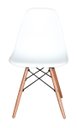 Ver imagem 2 de Kit 4 Cadeiras Charles Eames Wood Dsw Branca - Base Madeira