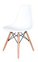 Ver imagem 3 de Kit 4 Cadeiras Charles Eames Wood Dsw Branca - Base Madeira