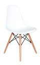 Ver imagem 1 de Kit 4 Cadeiras Charles Eames Wood Dsw Branca - Base Madeira