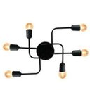 Ver imagem 1 de Plafon Aranha Charlô 6xe27 6 Braços - Preto