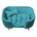 Ver imagem 1 de Cama Pet Poltrona Hannah Luxo - Ssx Multicoisas Divini Decor Azul Turquesa