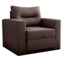 Ver imagem 2 de Sofá Cama para Sala de Estar Dublin Suede Marrom