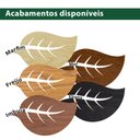 Ver imagem 6 de Lustre Plafon Redondo Madeira 50cm - Freijó