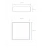 Lustre Plafon Quadrado Madeira 30x30cm 2 Luzes - 2