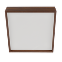 Ver imagem 3 de Lustre Plafon Quadrado Madeira 30x30cm 2 Luzes