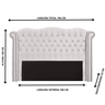 Cabeceira Barrattiel Queen Size Estofada 1,60m CS Cabeceiras - 3