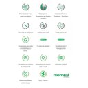 Ver imagem 4 de Ducha Moment Eletronica 7500w 220v Branco Zagonel