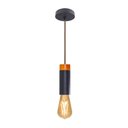 Ver imagem 1 de Kit 3x Pendente Tubo Preto + Filamento Carbono St64 110v St858