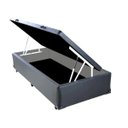 Ver imagem 1 de Cama Box Baú Solteiro Sintético Cinza 42x88x188