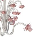 Ver imagem 3 de Lindo Pendente de Flores Decoração Rustica em Ferro para Varanda - Rosa