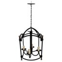 Ver imagem 5 de Lustre Pendente Decorativo De Ferro Varanda ou Pergolado Sala de Estar - Preto