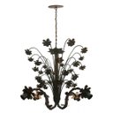 Ver imagem 4 de Lindo Pendente de Flores Decoração Rustica em Ferro para Varanda - Verniz