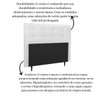 Cabeceira Estofada Cama Solteiro 90 Cm Helena Corino Branco - 5