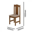 Ver imagem 2 de Conjunto de Mesa Arauna Estilo com 4 Cadeiras Freijo-bege