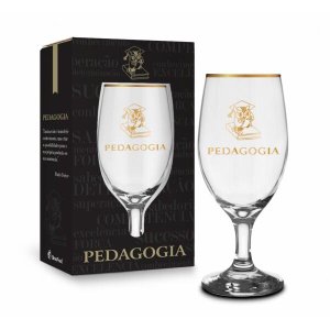 Taça Windsor Cursos Pedagogia Série Ouro Presente 330ml