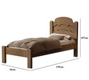Ver imagem 2 de Cama de Solteiro Iris Tradicional Resistente de Mdf com Colchão D20 Incluso