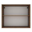 Ver mais imagens de Armário de Cozinha Aéreo 80 cm 2 Portas Rustic/Branco Agata Madesa