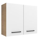 Ver imagem 1 de Armário de Cozinha Aéreo 80 cm 2 Portas Rustic/Branco Agata Madesa