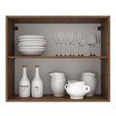 Ver imagem 4 de Armário de Cozinha Aéreo 80 cm 2 Portas Rustic/Branco Agata Madesa