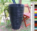 Ver imagem 3 de Kit 2 Vaso Planta 80x50 Oval Moderno Polietileno BGPLASTICOS AZUL ESCURO 013