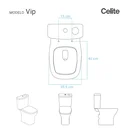 Ver imagem 3 de Assento Sanitário Poliéster Vip Branco para vaso Celite 6lpf