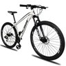 Bicicleta Aro 29 Alumínio 21v Cambios Shimano Freio Hidráulico Ksw - Branco com Preto - 15.5 - 1