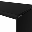 Ver imagem 4 de Mesa Escritório Escrivaninha 160cm X 70cm Pés Painel F5 Cor:preto