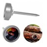 Termometro Culinario em Inox Prana Analogico Espeto Temperatura Carne Churrasco Marca Ponto - 1