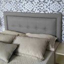 Ver imagem 2 de Cabeceira Cama Box Casal Veneza Diamond Linho Cinza 140 X 60