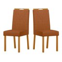 Ver imagem 2 de Cadeira Sala Jantar Anitta Kit 2 Ype/bouclé Damasco