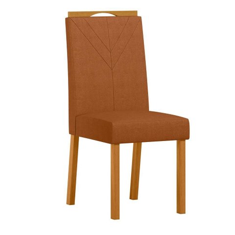 Cadeira Sala Jantar Anitta Kit 2 Ype/bouclé Damasco