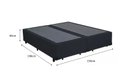 Ver imagem 5 de Cama Box Queen - Tecido Sintético Preto com Colchão Extra Firme D28 - Suporta 80Kg