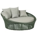 Ver imagem 1 de Chaise Hungria Pintura Preta Corda Náutica E3 Trama Original Verde