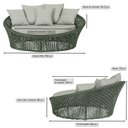 Ver imagem 2 de Chaise Hungria Pintura Preta Corda Náutica E3 Trama Original Verde