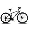 Bicicleta Aro 29 Quadro 19 Freio a Disco Mecânico 21 Marchas Aço Preto Branco - Dropp - 1