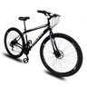 Bicicleta Aro 29 Quadro 19 Freio a Disco Mecânico 21 Marchas Aço Preto Branco - Dropp - 2