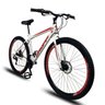 Bicicleta Aro 29 Quadro 17 Freio a Disco Mecânico 21 Marchas Aço Branco Vermelho - Dropp - 3