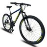 Bicicleta Aro 29 Quadro 17 Freio Disco Mecânico 21 Marchas Suspensão Aço Preto Amarelo Azul - - 3