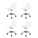Ver imagem 1 de Conjunto 4 Cadeiras Eames Pc Transparente Office Cromada