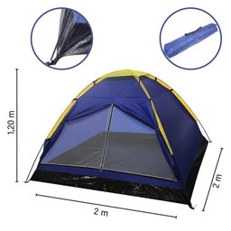 Barraca de Acampamento Iglu 4 Pessoas Azul Camping Importway - 5