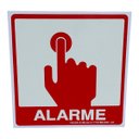 Ver imagem 1 de Placa de Sinalização Fotoluminescente Alarme 15x15