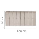 Ver imagem 2 de Painel Estofada Kiara 160cm Queen Size Box Quarto Suede Bege - Ahazzo Móveis
