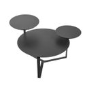 Ver imagem 4 de Conjunto Sala Estar Mesa Centro Lateral Chanfrada Orgânica Nero/preto